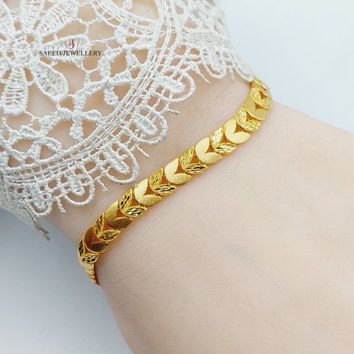 Spike Bracelet  Made Of 21K Yellow Gold by Saeed Jewelry-29693