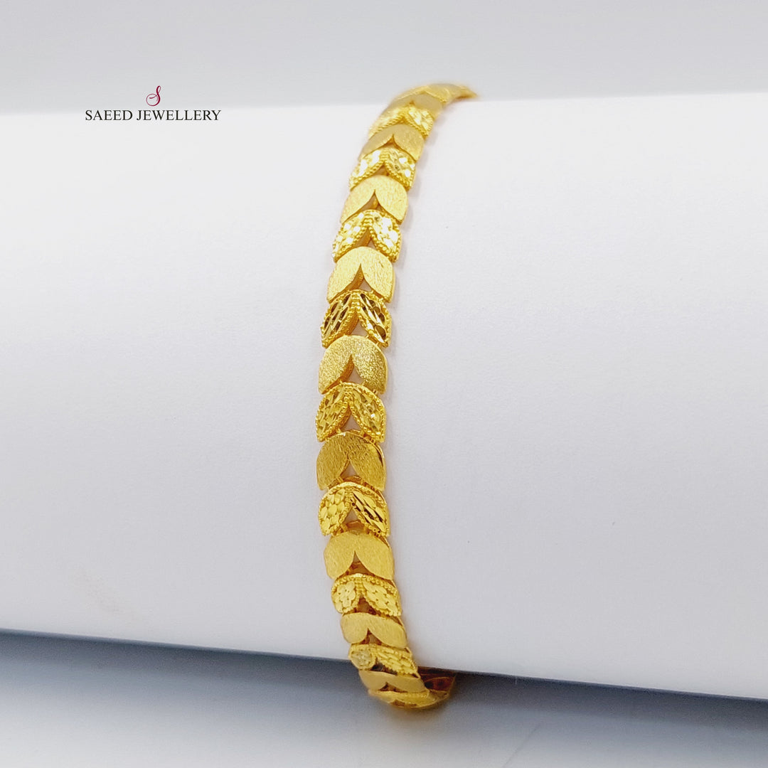Spike Bracelet  Made Of 21K Yellow Gold by Saeed Jewelry-29693