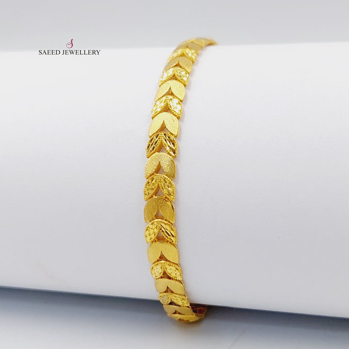 Spike Bracelet  Made Of 21K Yellow Gold by Saeed Jewelry-29693