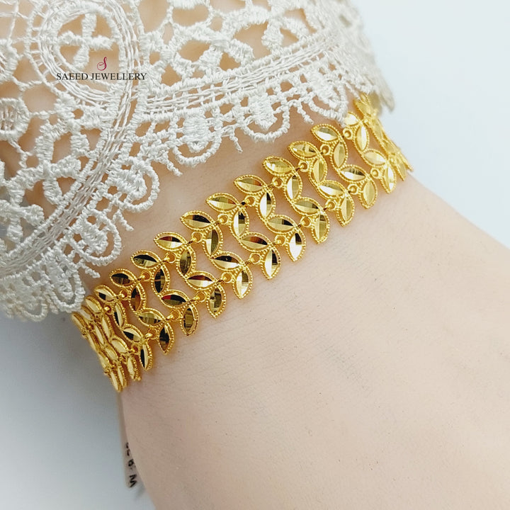 Spike Bracelet  Made Of 21K Yellow Gold by Saeed Jewelry-29723