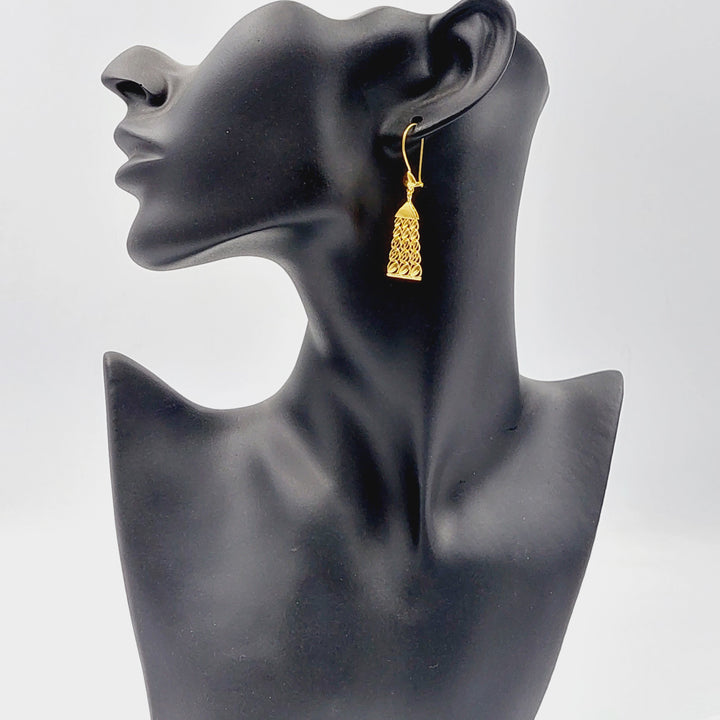 Spike Earrings  Made Of 21K Yellow Gold by Saeed Jewelry-30157