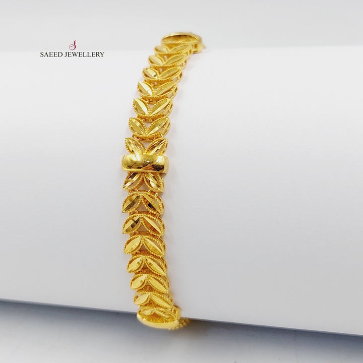 Spike Jessica Bracelet  Made Of 21K Yellow Gold by Saeed Jewelry-29933