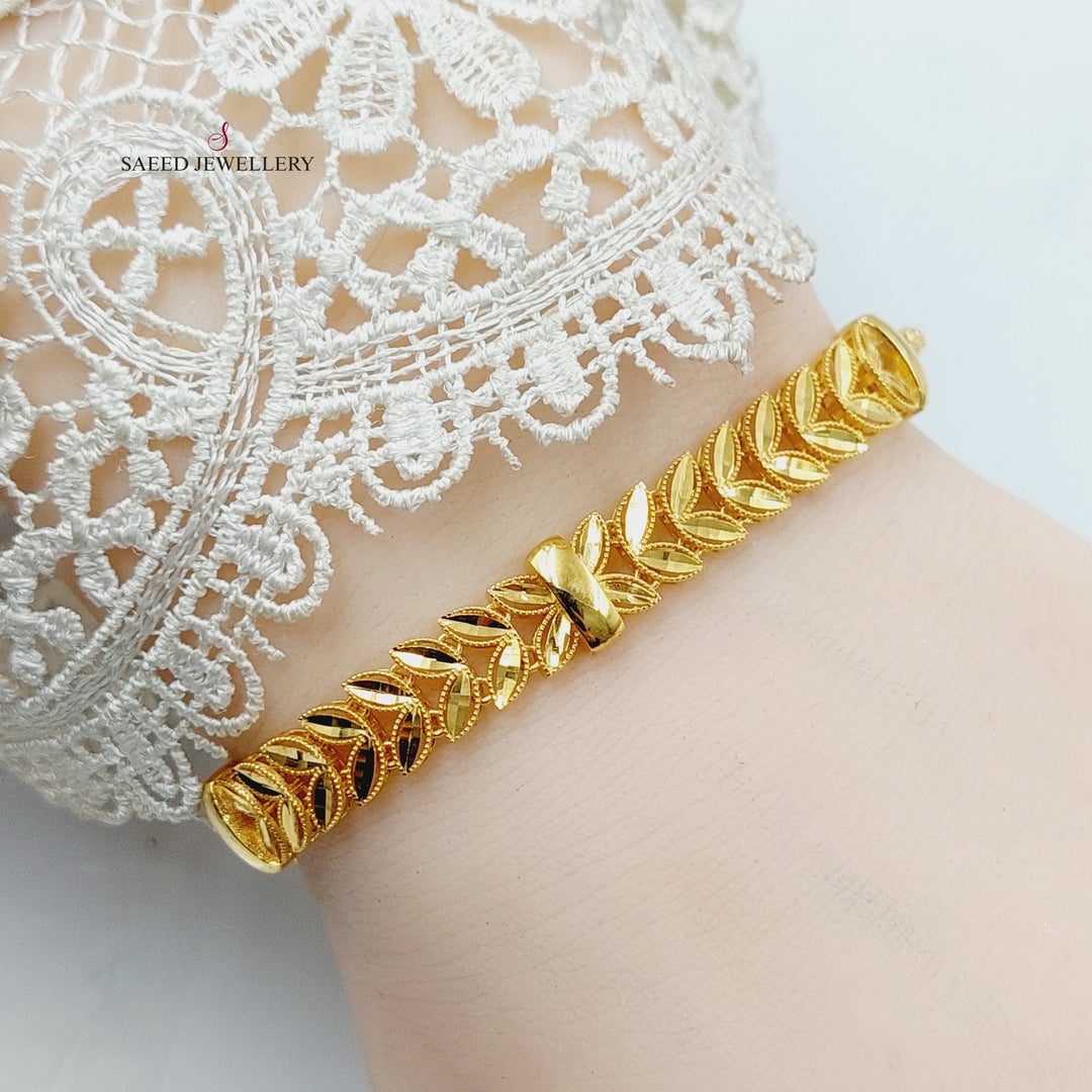 Spike Jessica Bracelet  Made Of 21K Yellow Gold by Saeed Jewelry-29933