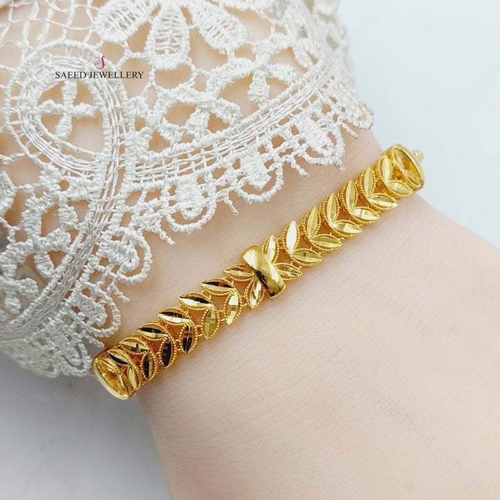Spike Jessica Bracelet  Made Of 21K Yellow Gold by Saeed Jewelry-29933