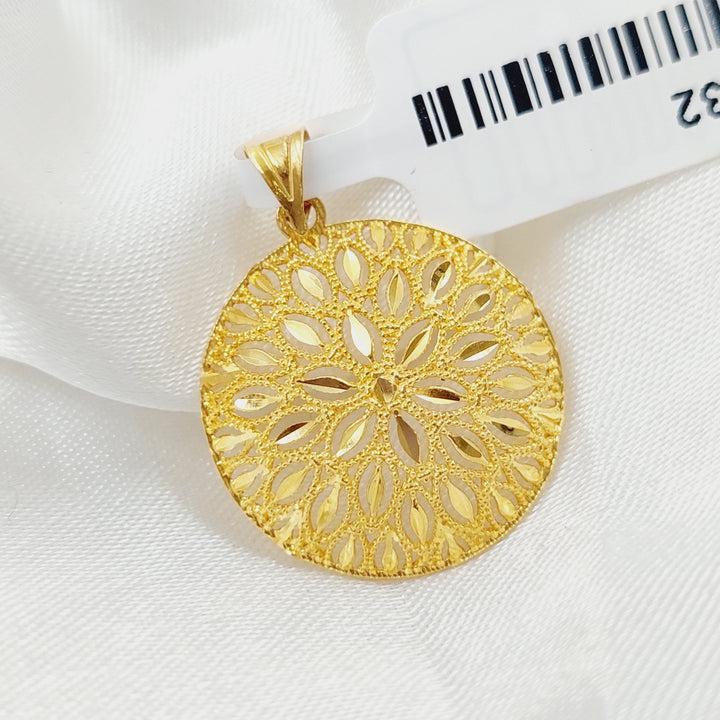 Spike Pendant Made Of 21K Yellow Gold by Saeed Jewelry-28432