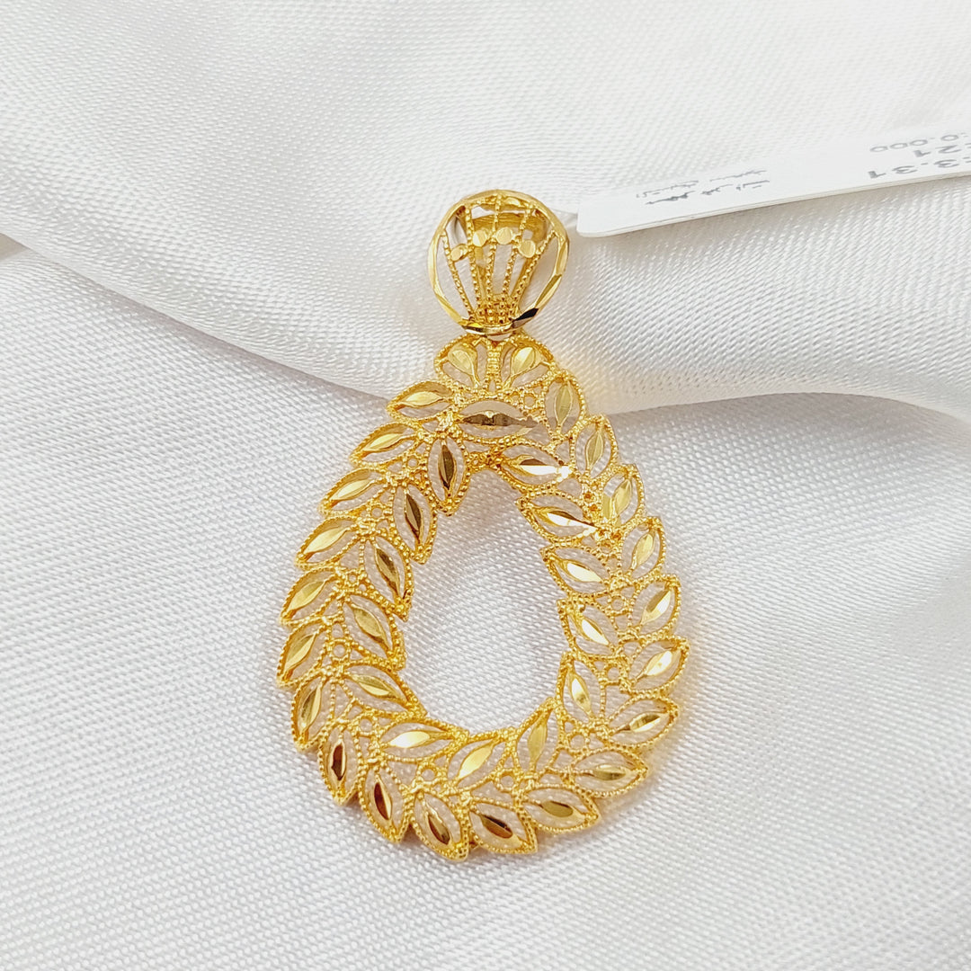 Spike Pendant Made Of 21K Yellow Gold by Saeed Jewelry-28536
