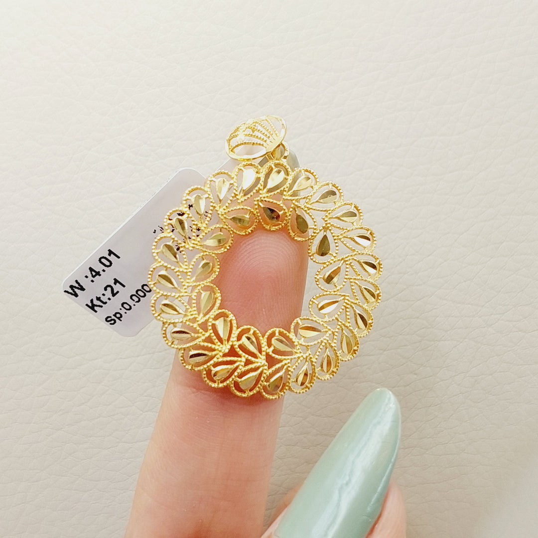 Spike Pendant Made Of 21K Yellow Gold by Saeed Jewelry-28537