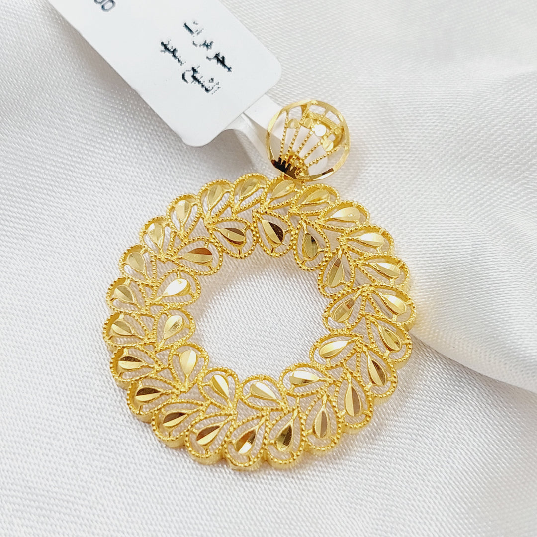 Spike Pendant Made Of 21K Yellow Gold by Saeed Jewelry-28537