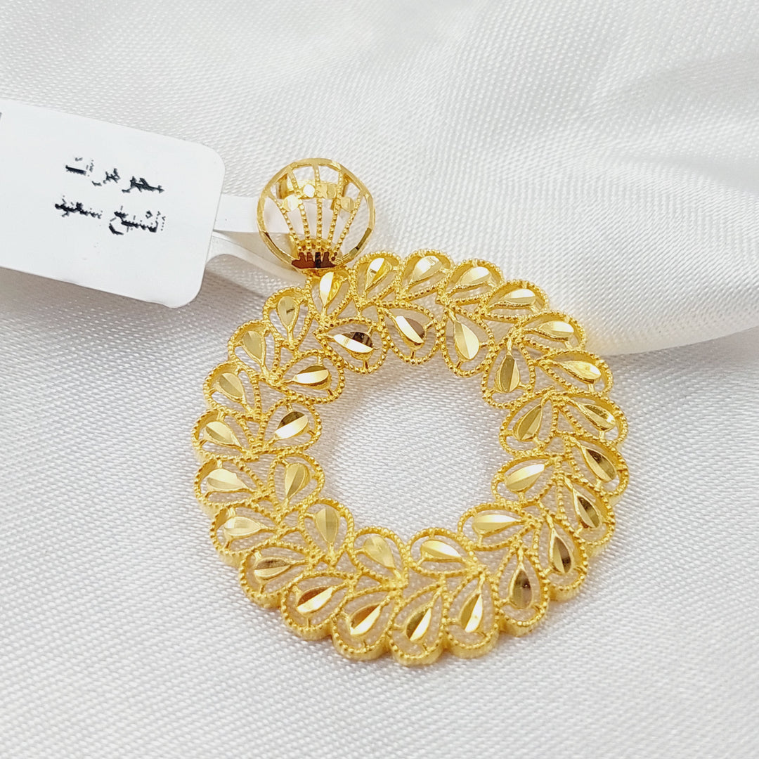 Spike Pendant Made Of 21K Yellow Gold by Saeed Jewelry-28537
