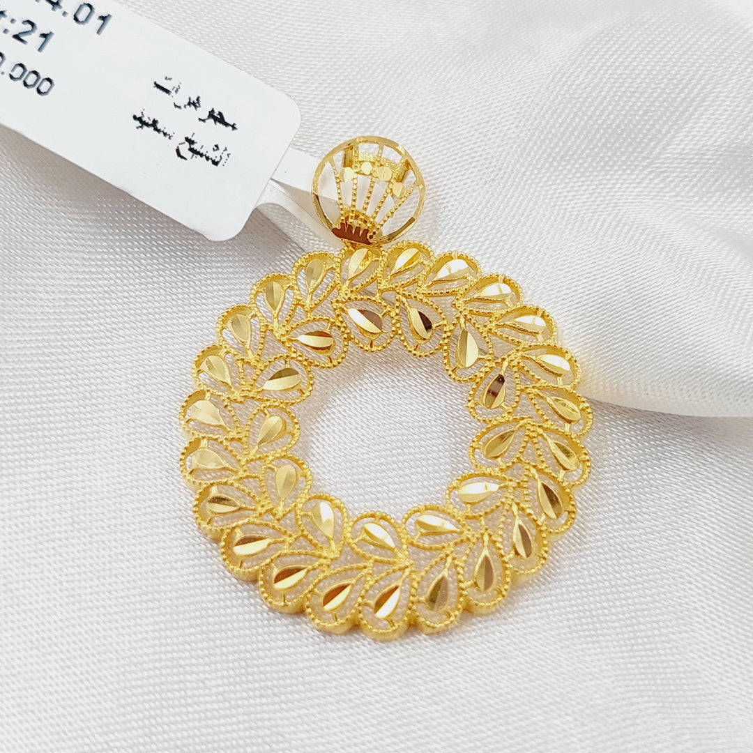 Spike Pendant Made Of 21K Yellow Gold by Saeed Jewelry-28537