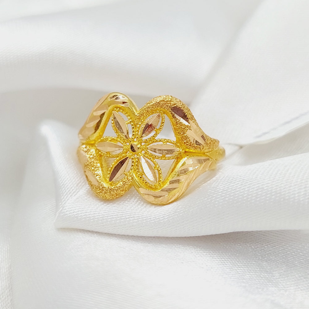 Spike Ring Made Of 21K Yellow Gold by Saeed Jewelry-28353