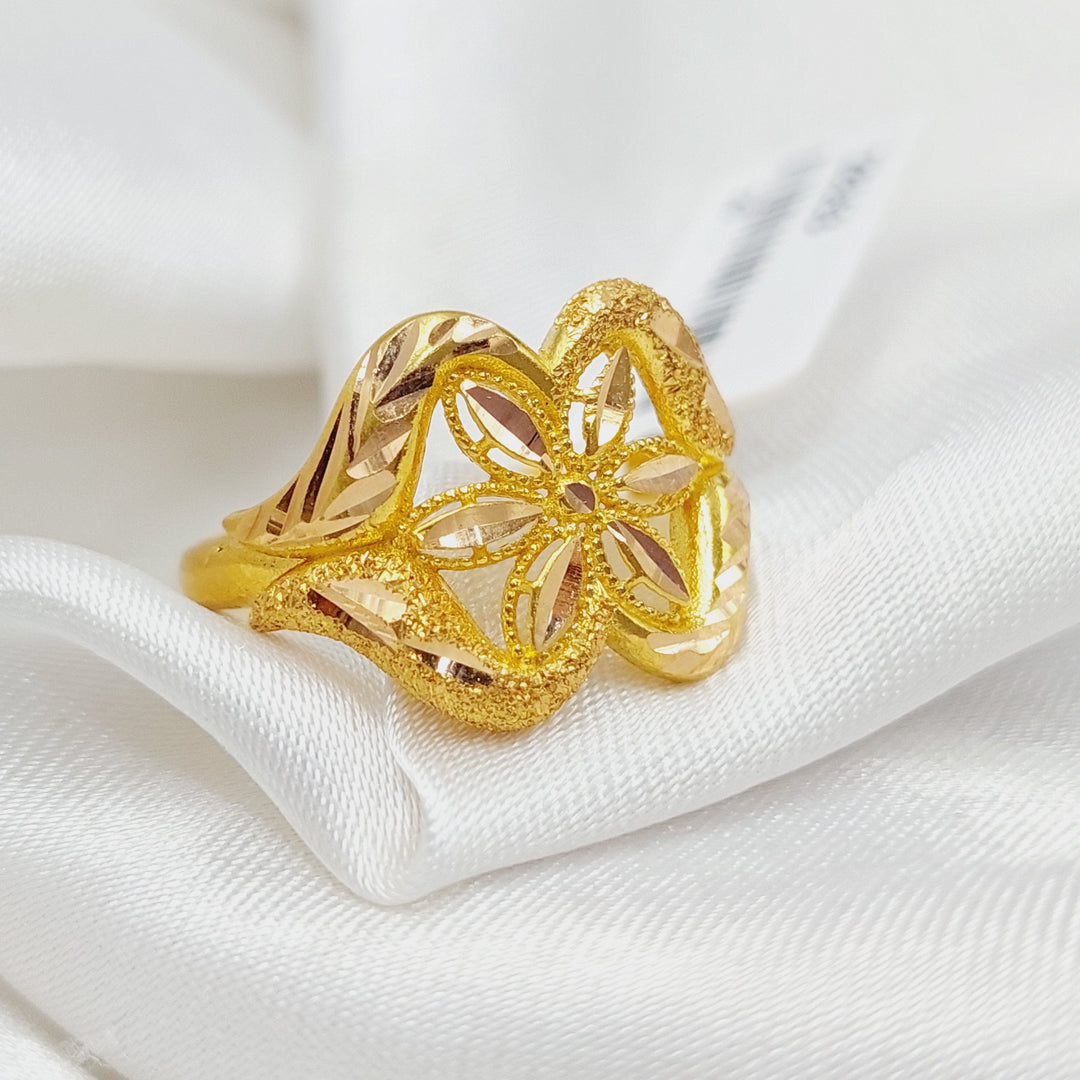 Spike Ring Made Of 21K Yellow Gold by Saeed Jewelry-28353
