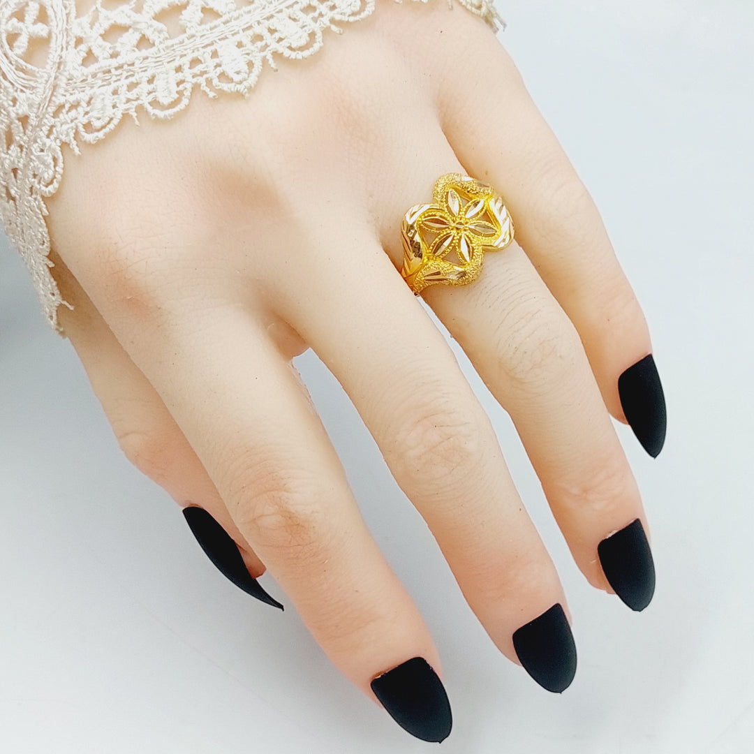 Spike Ring Made Of 21K Yellow Gold by Saeed Jewelry-28353