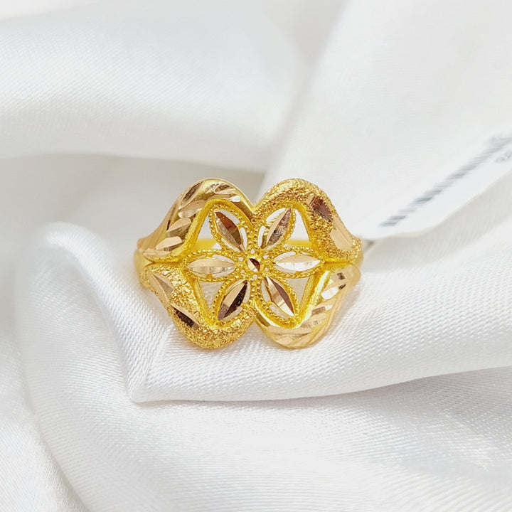 Spike Ring Made Of 21K Yellow Gold by Saeed Jewelry-28353