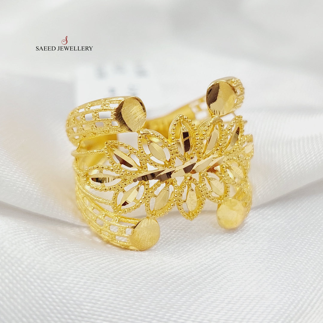 Spike Ring Made Of 21K Yellow Gold by Saeed Jewelry-28550