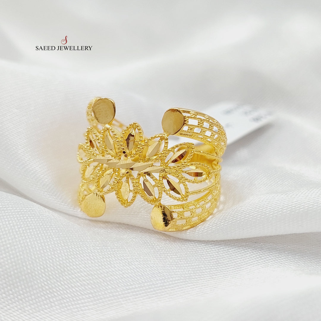 Spike Ring Made Of 21K Yellow Gold by Saeed Jewelry-28550