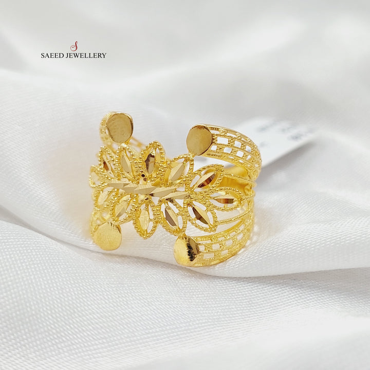 Spike Ring Made Of 21K Yellow Gold by Saeed Jewelry-28550