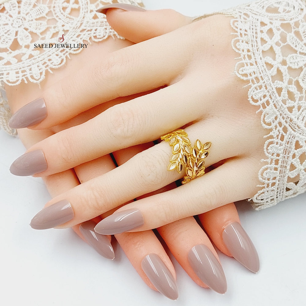 Spike Ring  Made Of 21K Yellow Gold by Saeed Jewelry-28935