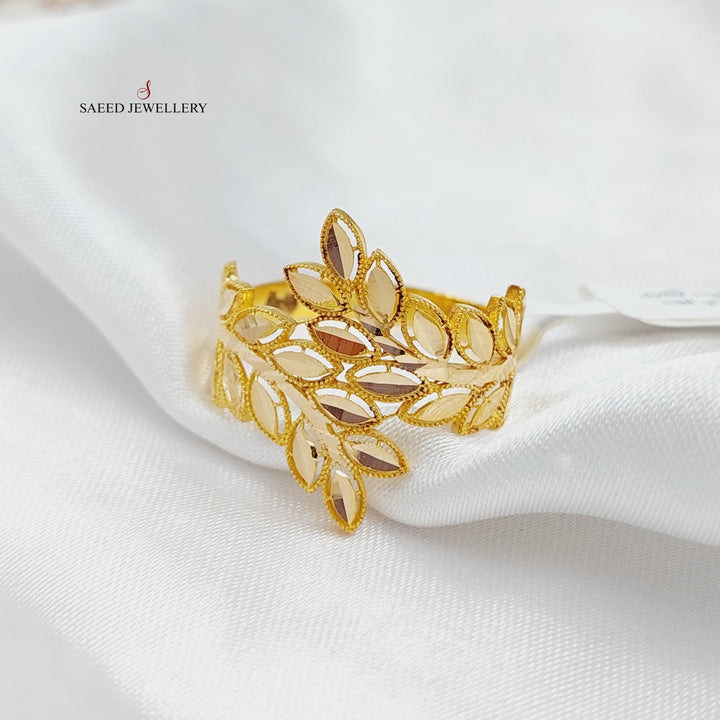 Spike Ring  Made Of 21K Yellow Gold by Saeed Jewelry-28935