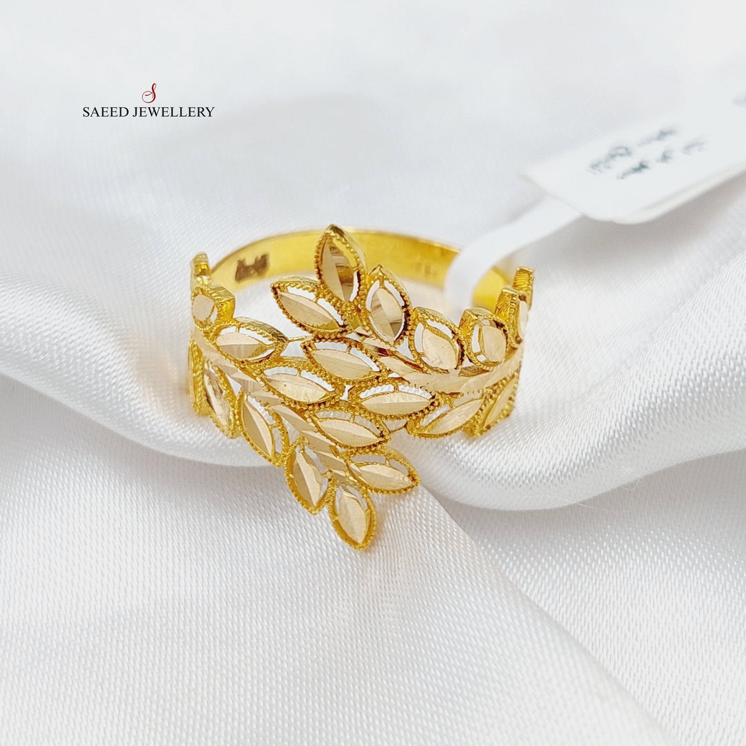 Spike Ring  Made Of 21K Yellow Gold by Saeed Jewelry-28935