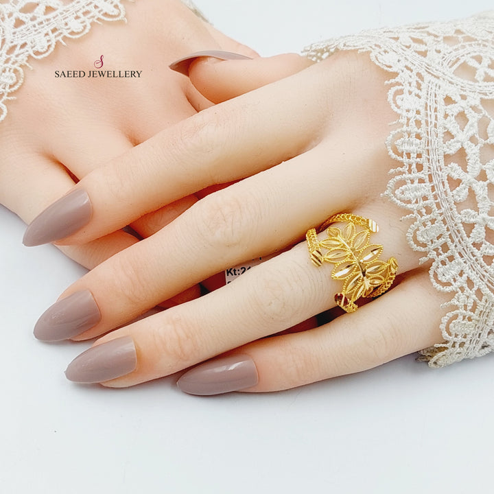 Spike Ring  Made Of 21K Yellow Gold by Saeed Jewelry-29729