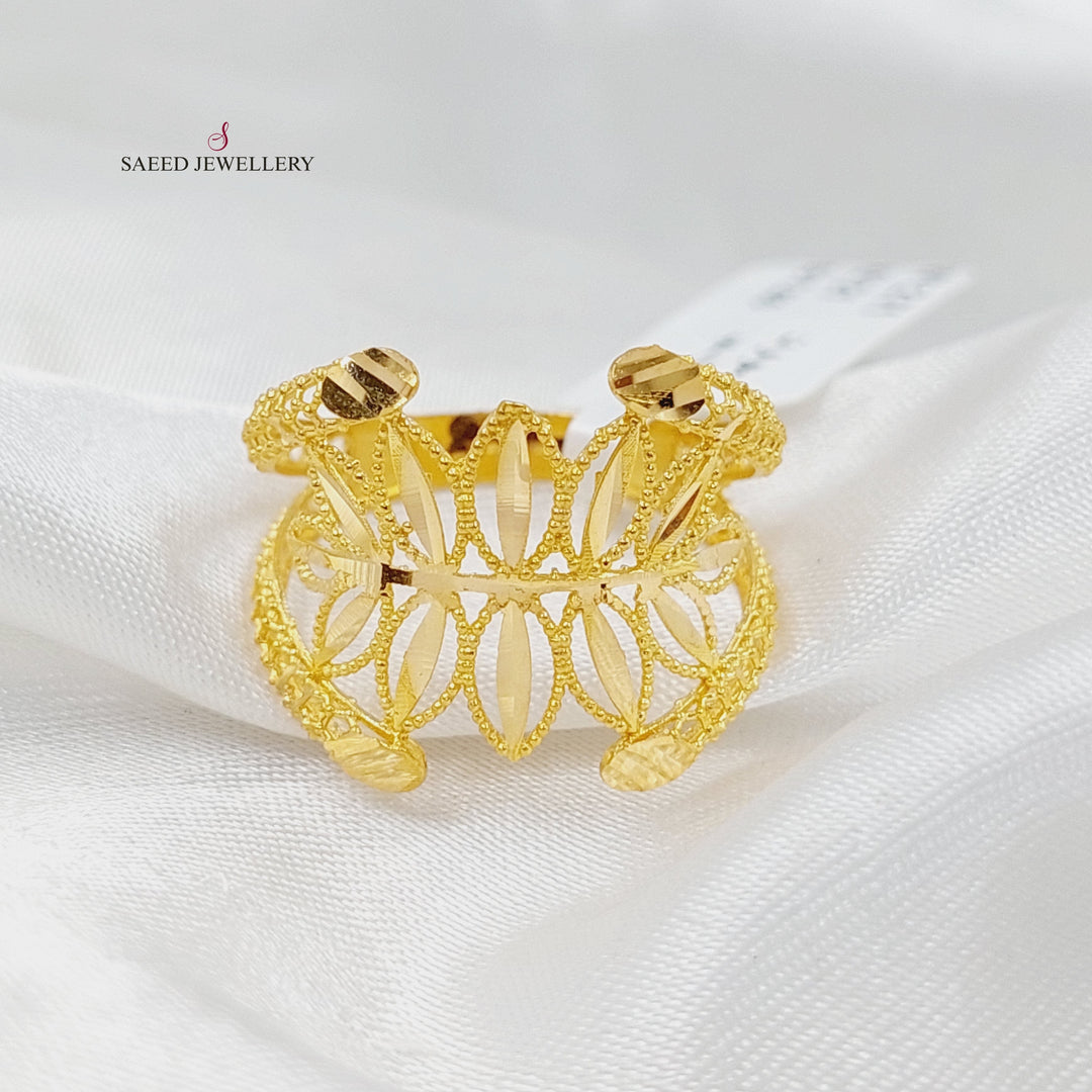 Spike Ring  Made Of 21K Yellow Gold by Saeed Jewelry-29729
