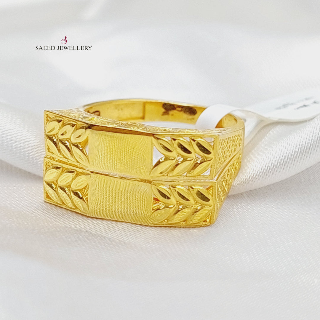 Spike Ring  Made Of 21K Yellow Gold by Saeed Jewelry-29949
