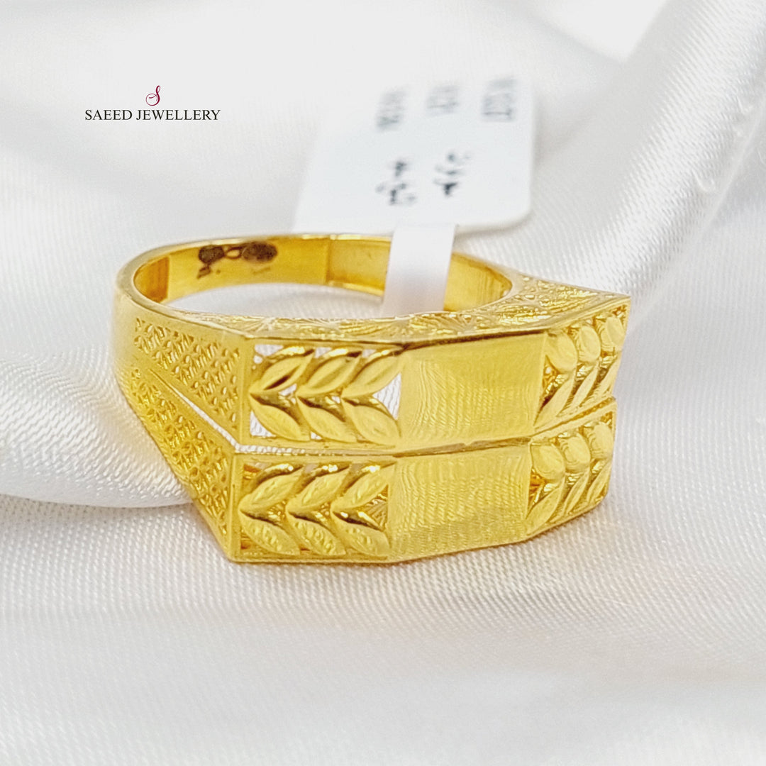 Spike Ring  Made Of 21K Yellow Gold by Saeed Jewelry-29949