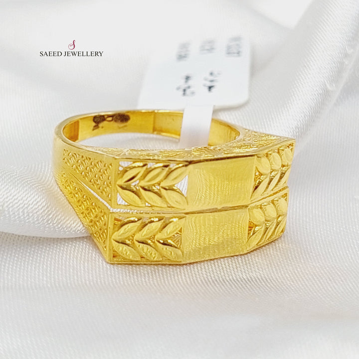 Spike Ring  Made Of 21K Yellow Gold by Saeed Jewelry-29949