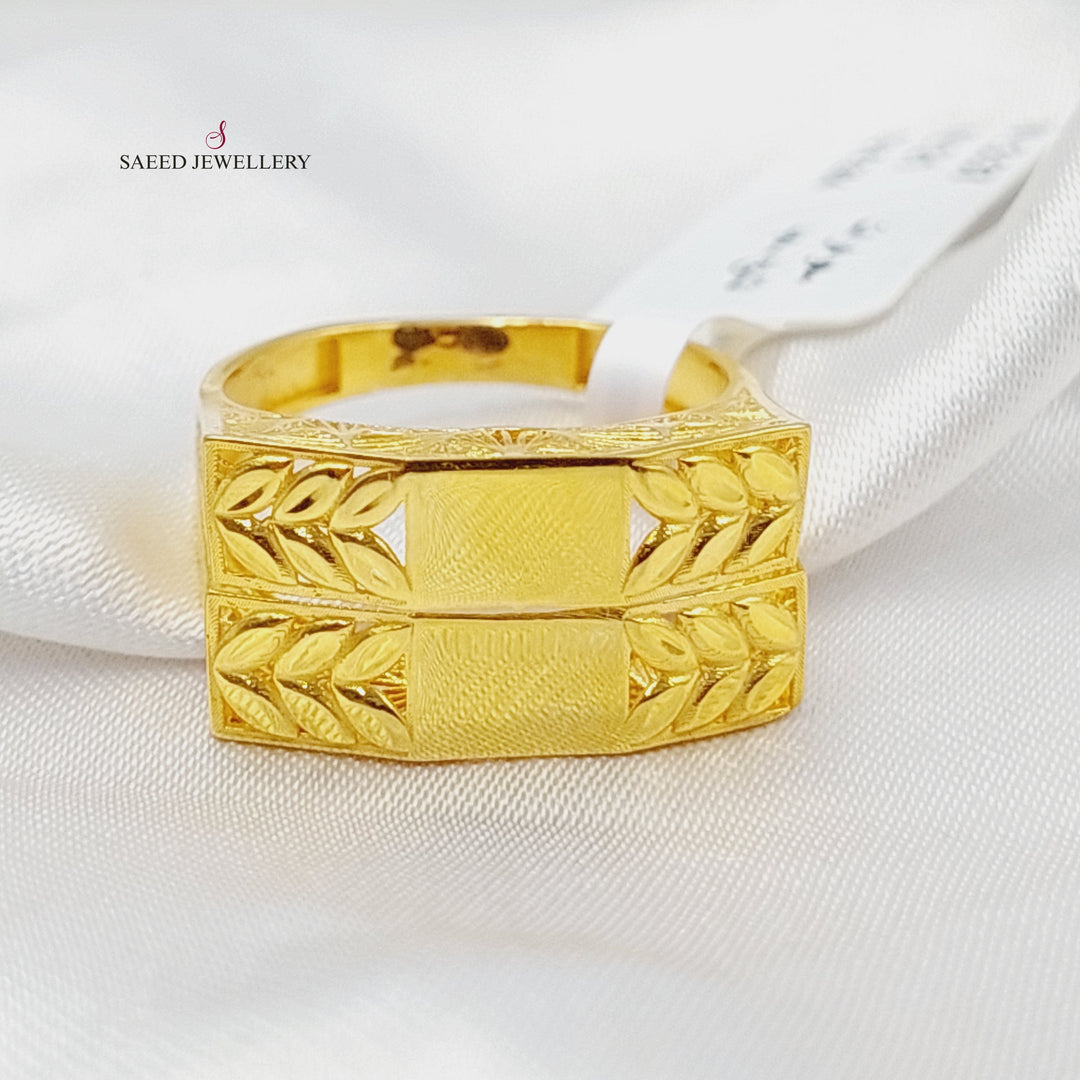 Spike Ring  Made Of 21K Yellow Gold by Saeed Jewelry-29949
