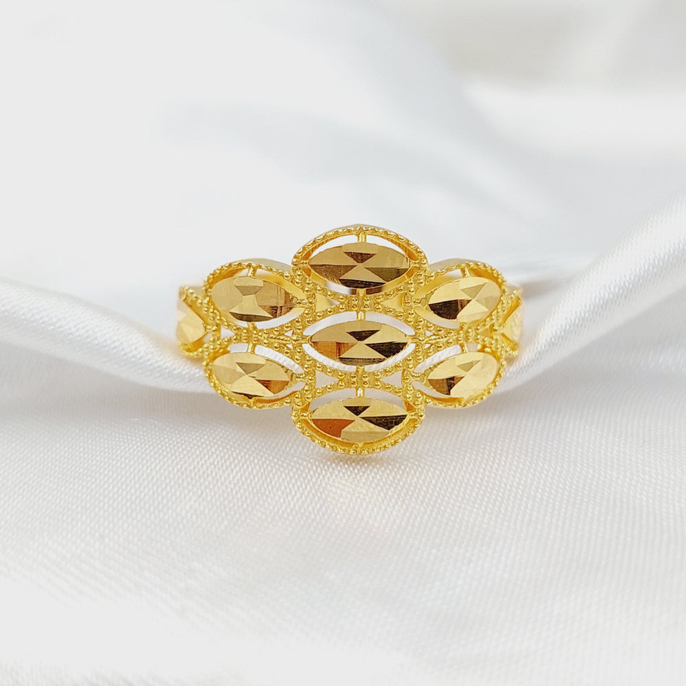 Spike Ring  Made of 21K Yellow Gold by Saeed Jewelry-31031