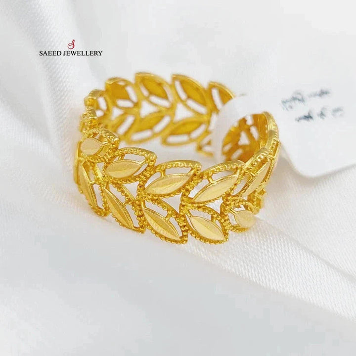 Spike Wedding Ring  Made Of 21K Yellow Gold by Saeed Jewelry-28776