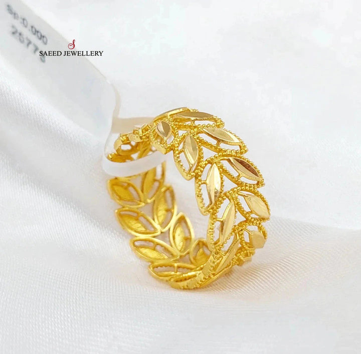 Spike Wedding Ring  Made Of 21K Yellow Gold by Saeed Jewelry-28776