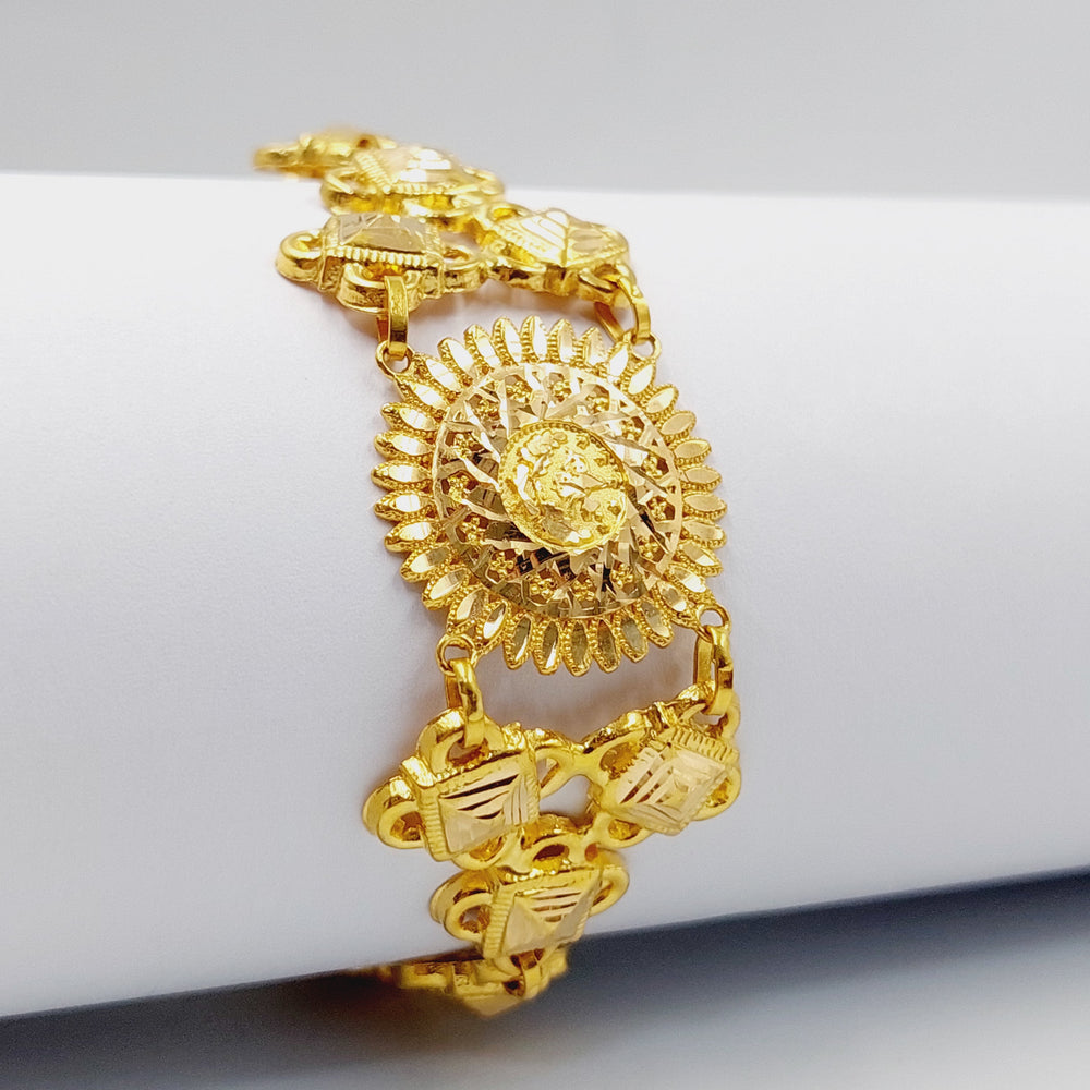 Sun Bracelet  Made Of 21K Yellow Gold by Saeed Jewelry-29448