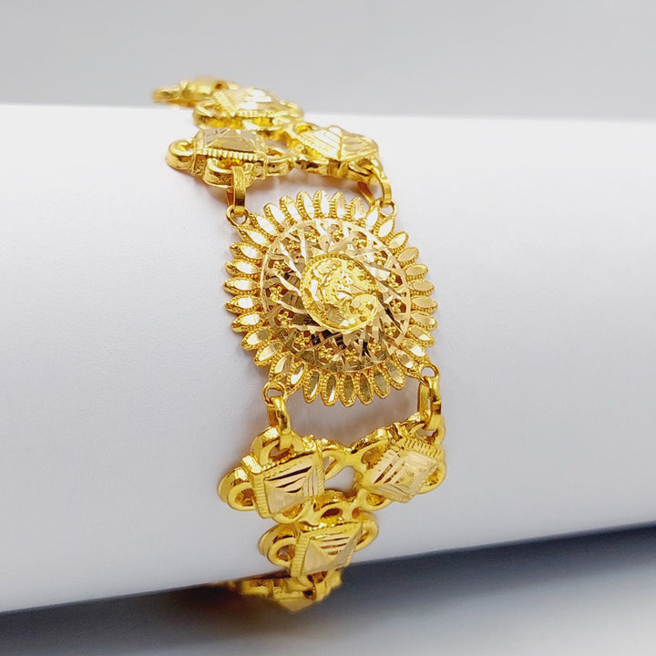 Sun Bracelet  Made Of 21K Yellow Gold by Saeed Jewelry-29448