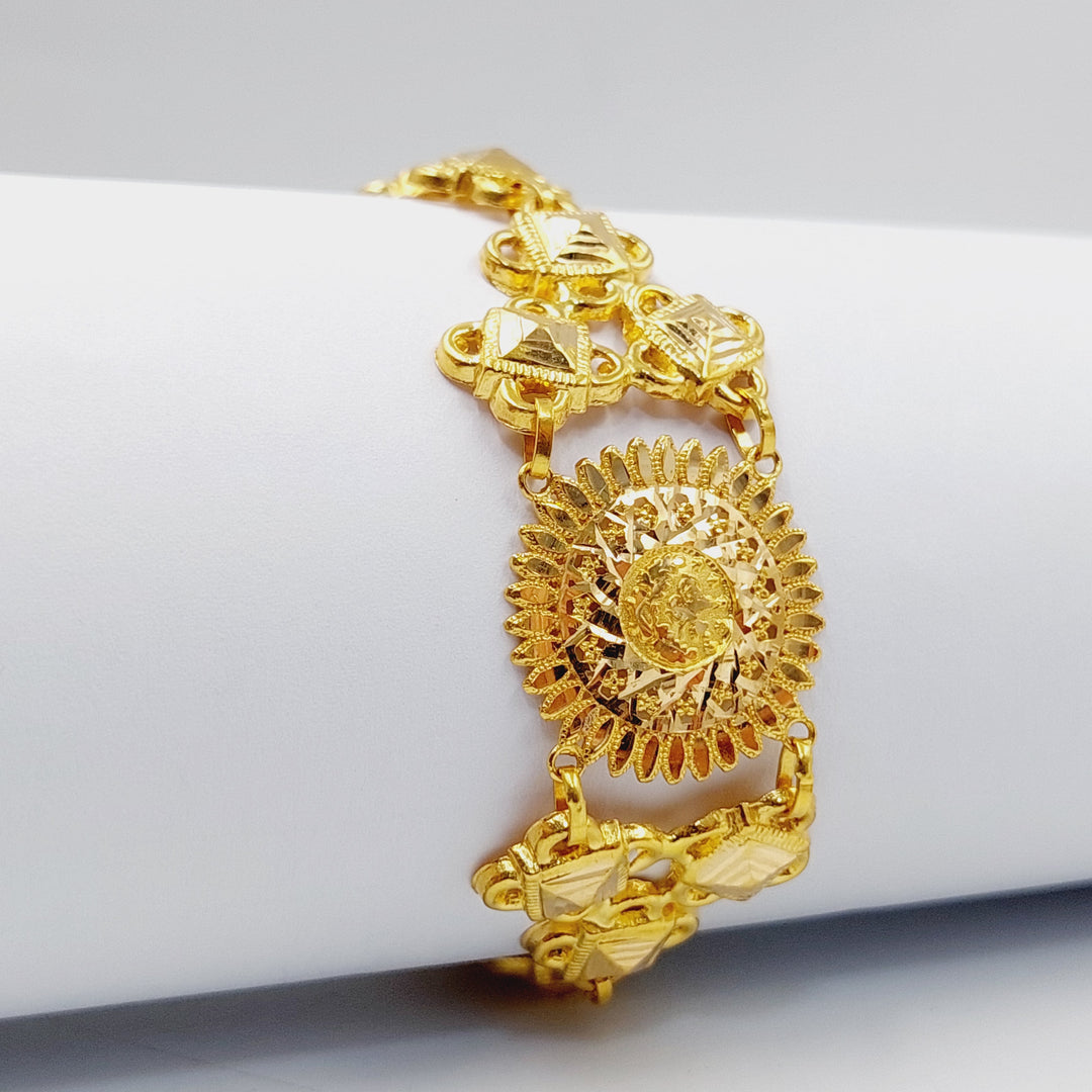 Sun Bracelet  Made Of 21K Yellow Gold by Saeed Jewelry-29448
