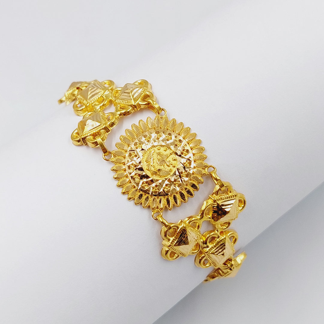 Sun Bracelet  Made Of 21K Yellow Gold by Saeed Jewelry-29448