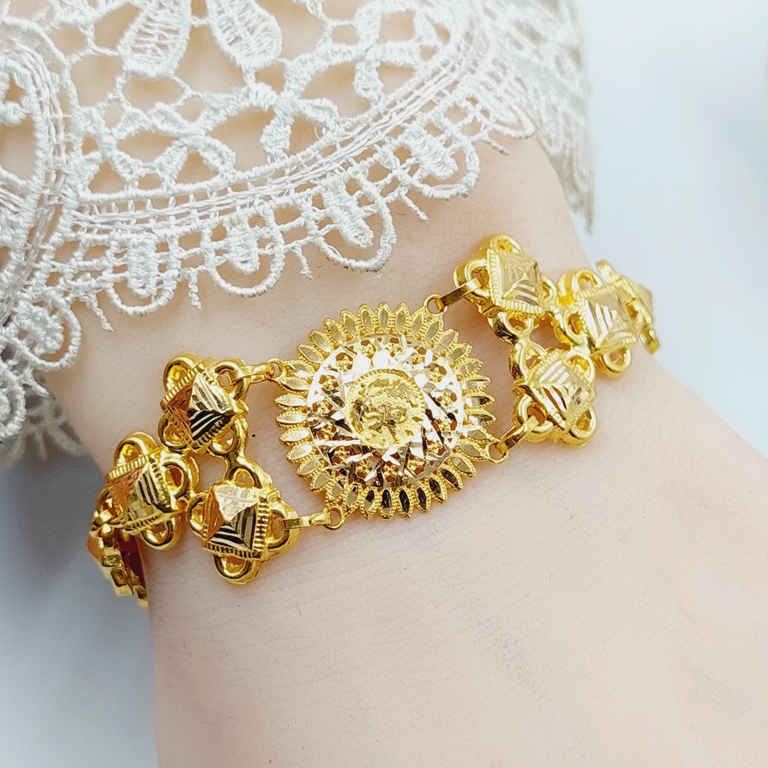 Sun Bracelet  Made Of 21K Yellow Gold by Saeed Jewelry-29448
