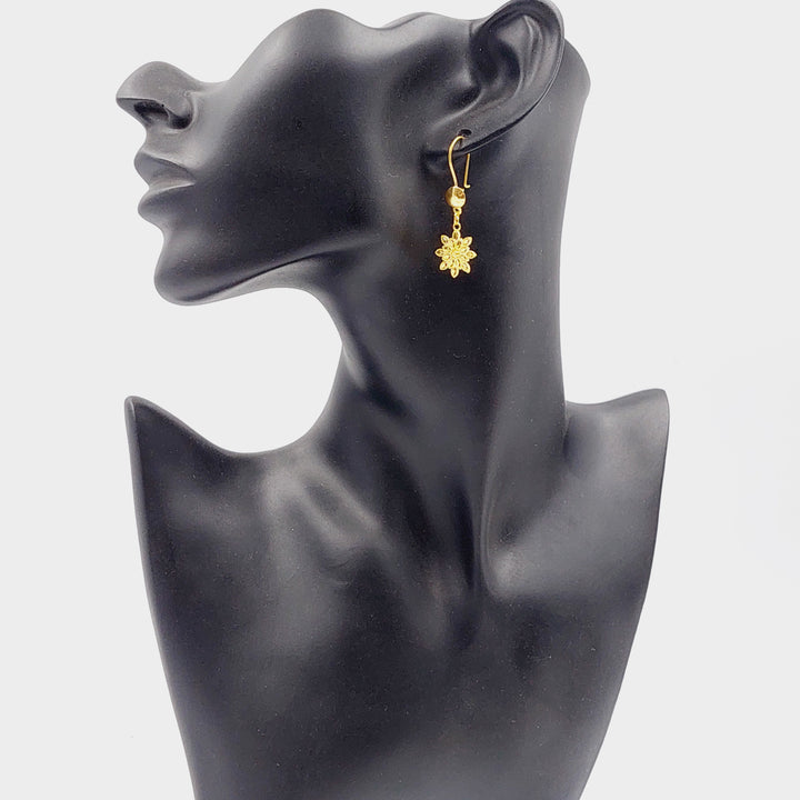 Sun Earrings Made Of 18K Yellow Gold
<br><br> by Saeed Jewelry-29341