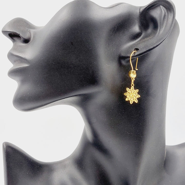 Sun Earrings Made Of 18K Yellow Gold
<br><br> by Saeed Jewelry-29341
