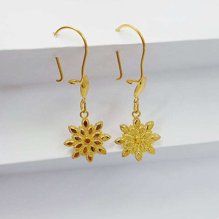 Sun Earrings Made Of 18K Yellow Gold
<br><br> by Saeed Jewelry-29341