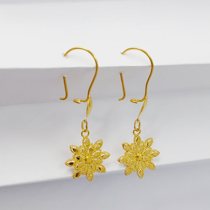 Sun Earrings Made Of 18K Yellow Gold
<br><br> by Saeed Jewelry-29341