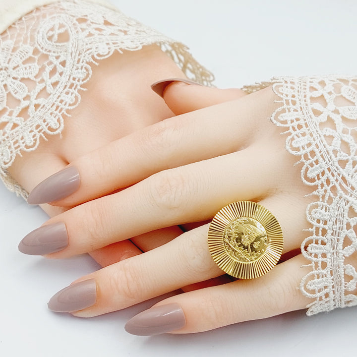 Sun Rashadi Ring  Made Of 21K Yellow Gold by Saeed Jewelry-29557