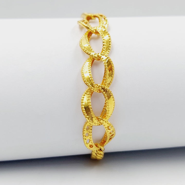 Taft Bracelet  Made Of 21K Yellow Gold by Saeed Jewelry-28901