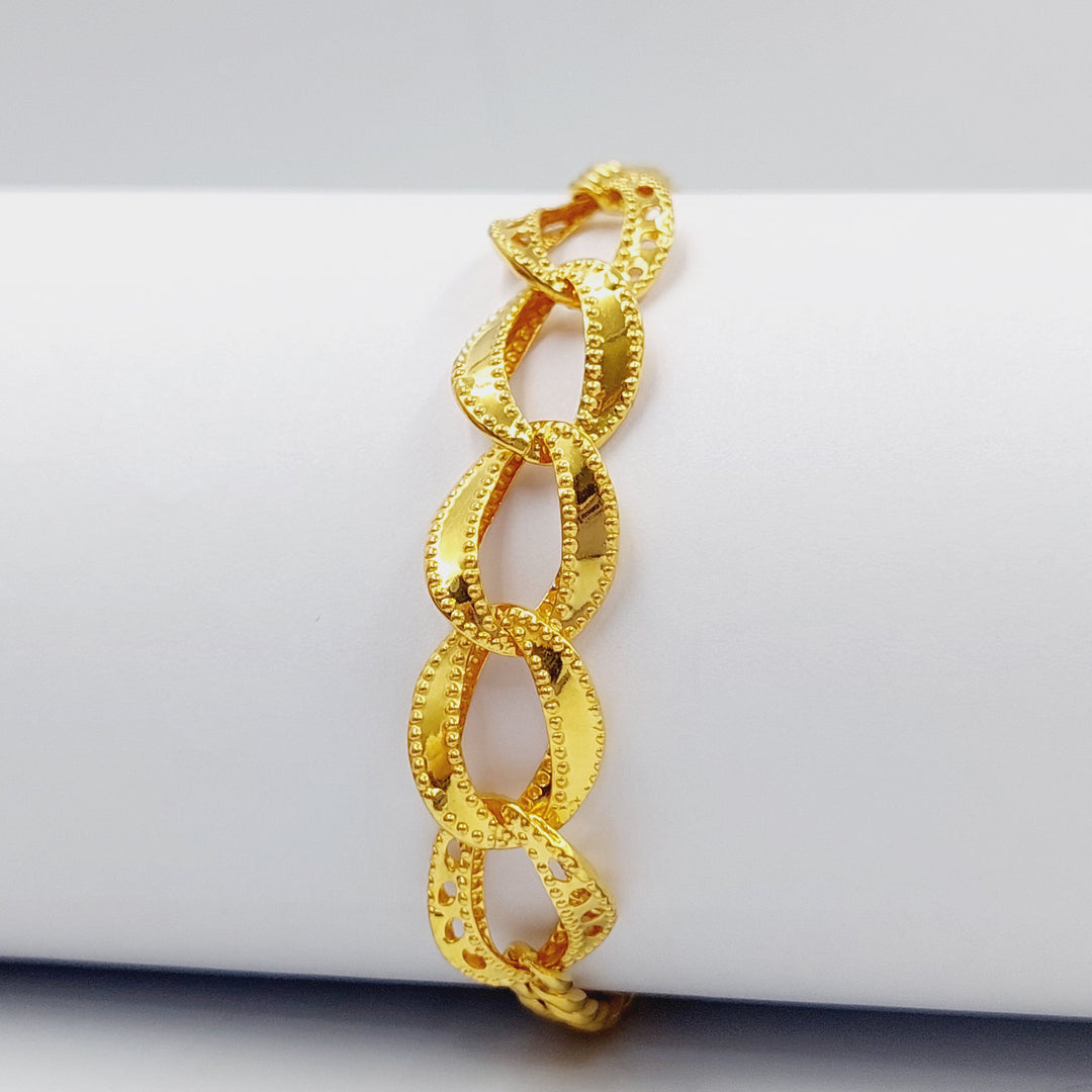 Taft Bracelet  Made Of 21K Yellow Gold by Saeed Jewelry-28901