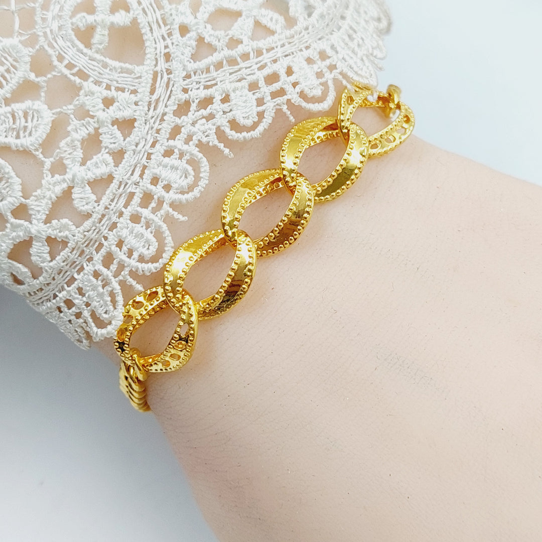 Taft Bracelet  Made Of 21K Yellow Gold by Saeed Jewelry-28901