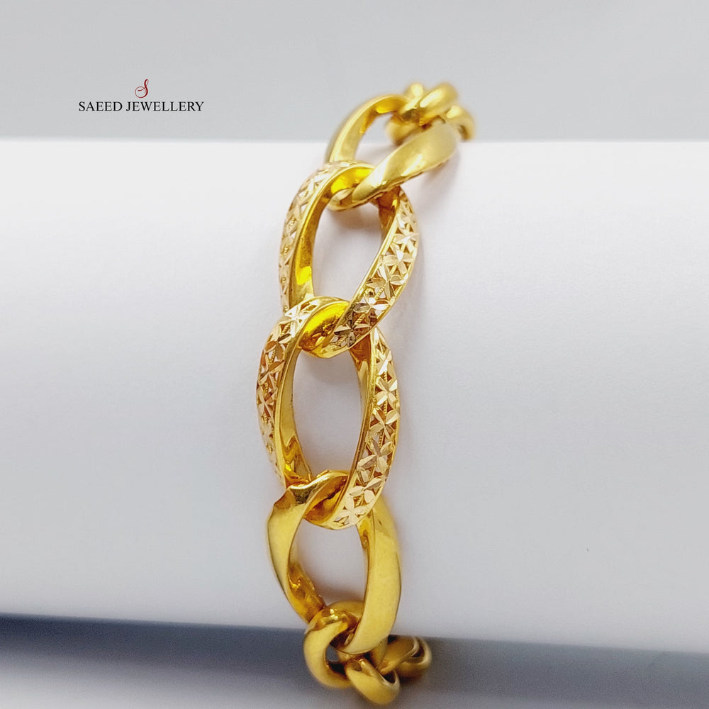 Taft Bracelet  Made Of 21K Yellow Gold by Saeed Jewelry-28902