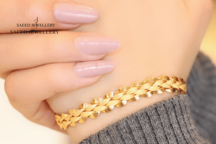 Taft Bracelet  Made Of 21K Yellow Gold by Saeed Jewelry-29221