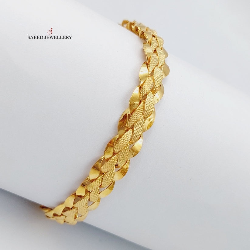 Taft Bracelet  Made Of 21K Yellow Gold by Saeed Jewelry-29221