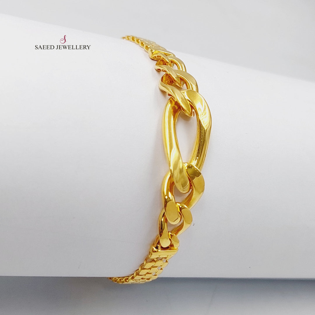 Taft Bracelet  Made Of 21K Yellow Gold by Saeed Jewelry-29369